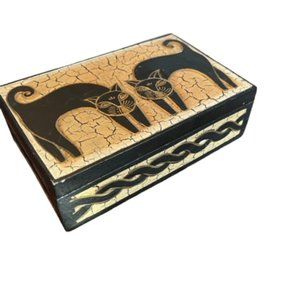 Wooden Indonesia cats box